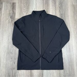 Lululemon Sojourn Jacket Black Zip Warpstreme Track Classic Fit Pockets Men’s L
